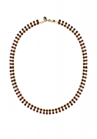 Винтажное колье из гранатового стекла