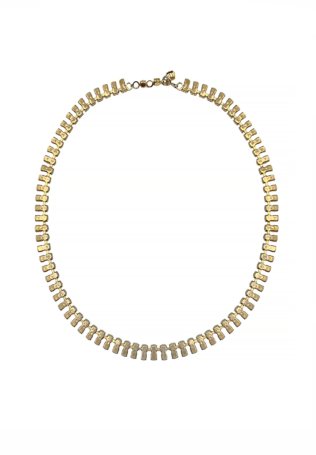 Винтажное колье из гранатового стекла