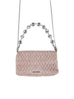 Розовая стеганая сумка Miu Miu