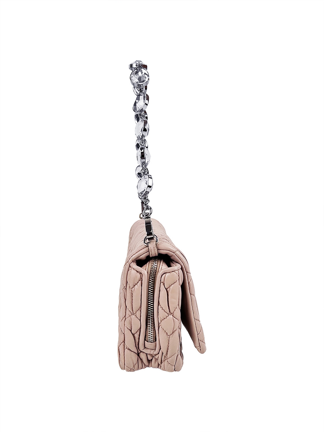 Розовая стеганая сумка Miu Miu