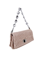 Розовая стеганая сумка Miu Miu