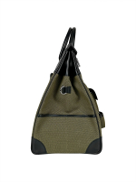 Сумка Hermès Cargo HAC Birkin 40 Noir Ever Calf & Khaki Toile Goeland