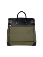 Сумка Hermès Cargo HAC Birkin 40 Noir Ever Calf & Khaki Toile Goeland