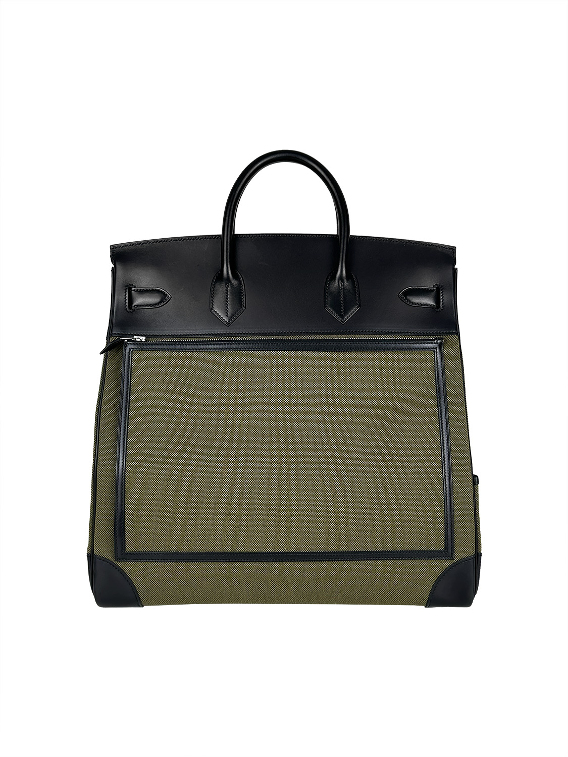 Сумка Hermès Cargo HAC Birkin 40 Noir Ever Calf & Khaki Toile Goeland