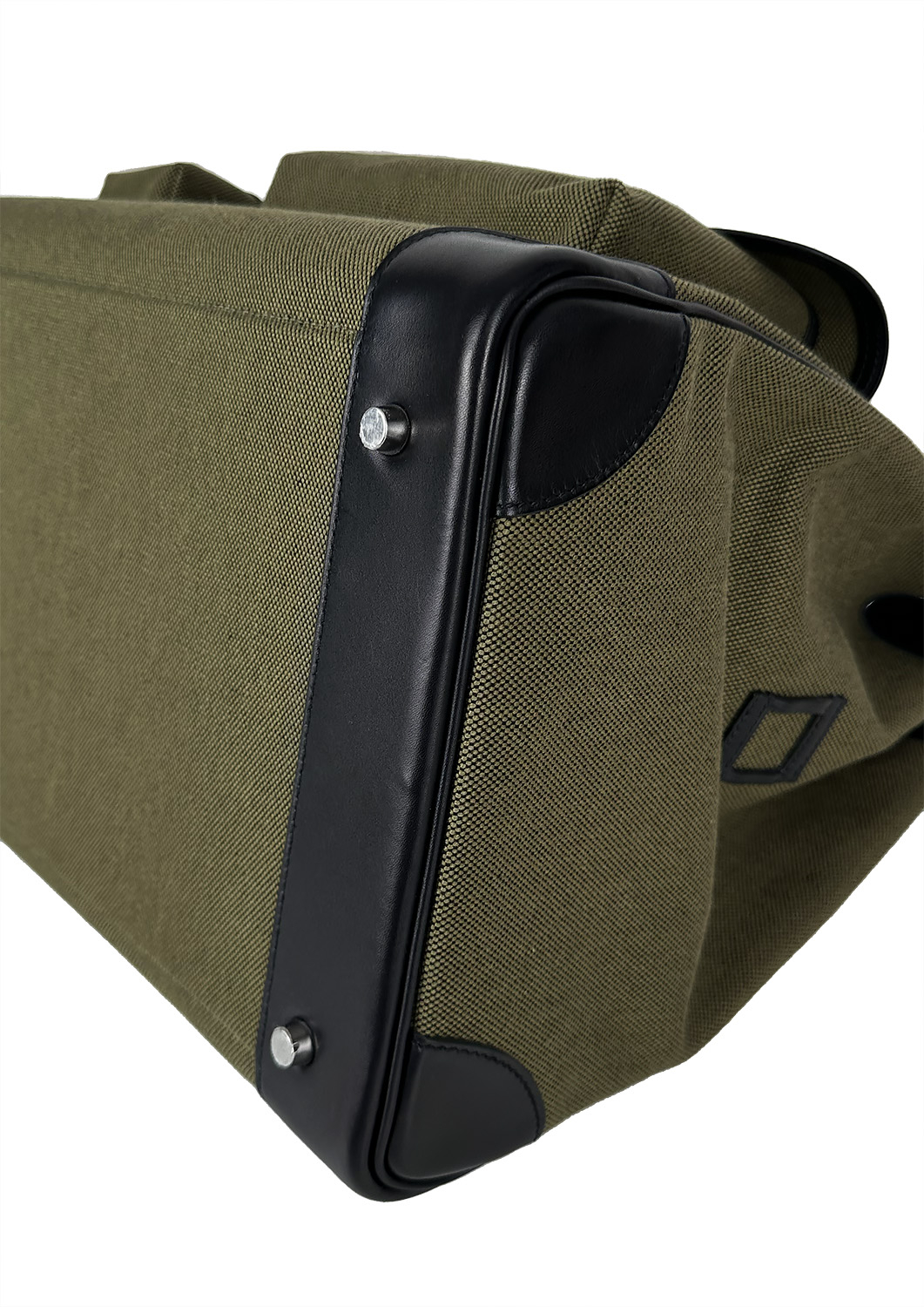 Сумка Hermès Cargo HAC Birkin 40 Noir Ever Calf & Khaki Toile Goeland