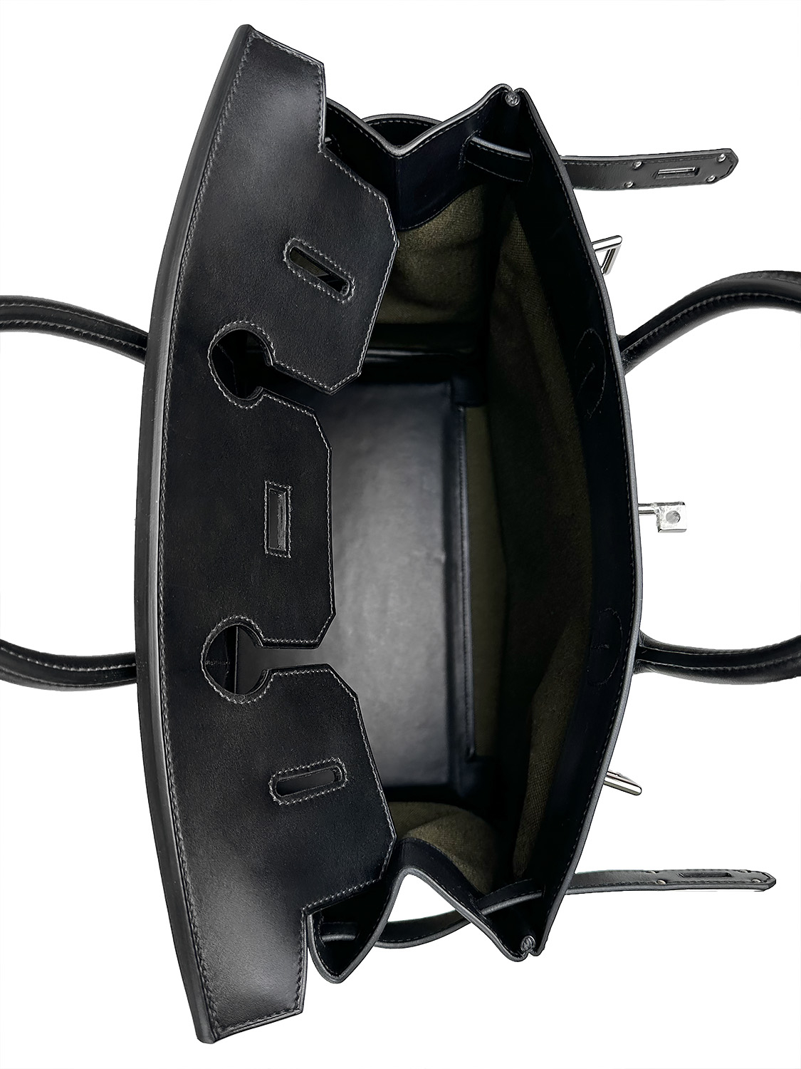 Сумка Hermès Cargo HAC Birkin 40 Noir Ever Calf & Khaki Toile Goeland