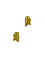 Клипсы с желтыми кристаллами