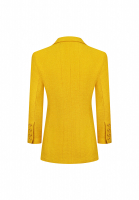 Горчичный жакет Chanel из твида