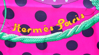 Шелковый платок Hermès Clic-Clac a Pois 140 см
