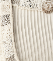 Белое твидовое платье Chanel