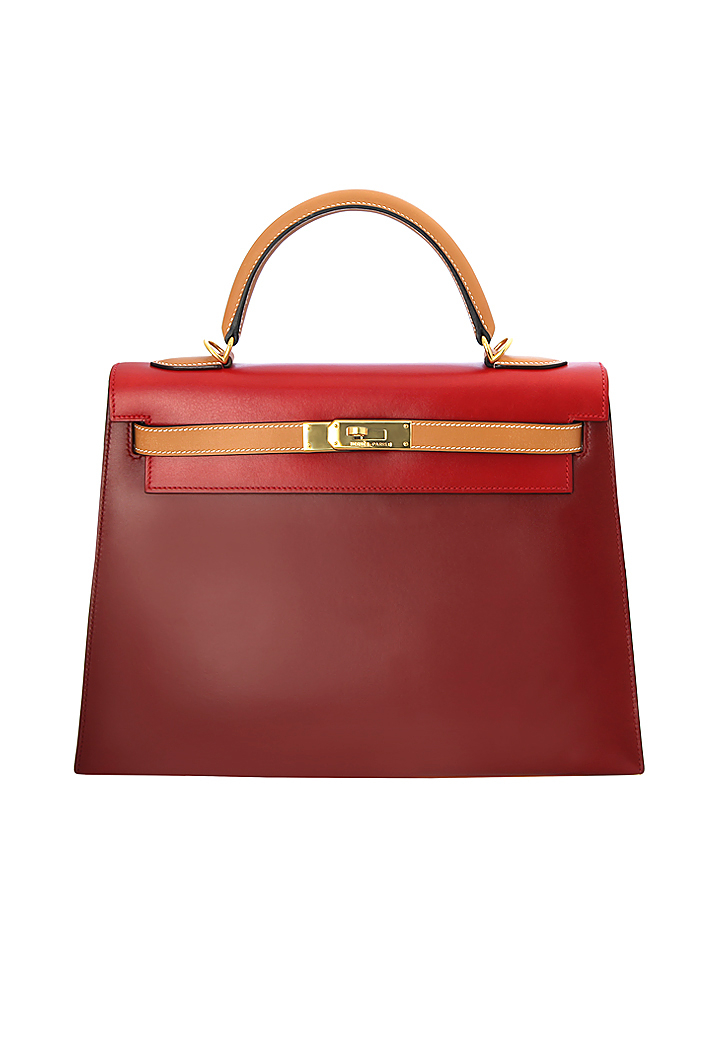 Трехцветная сумка Hermès Kelly 32