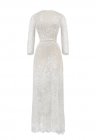 Винтажное кружевное белое платье