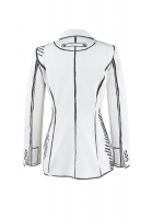 Белый Жакет Fendi с принтом