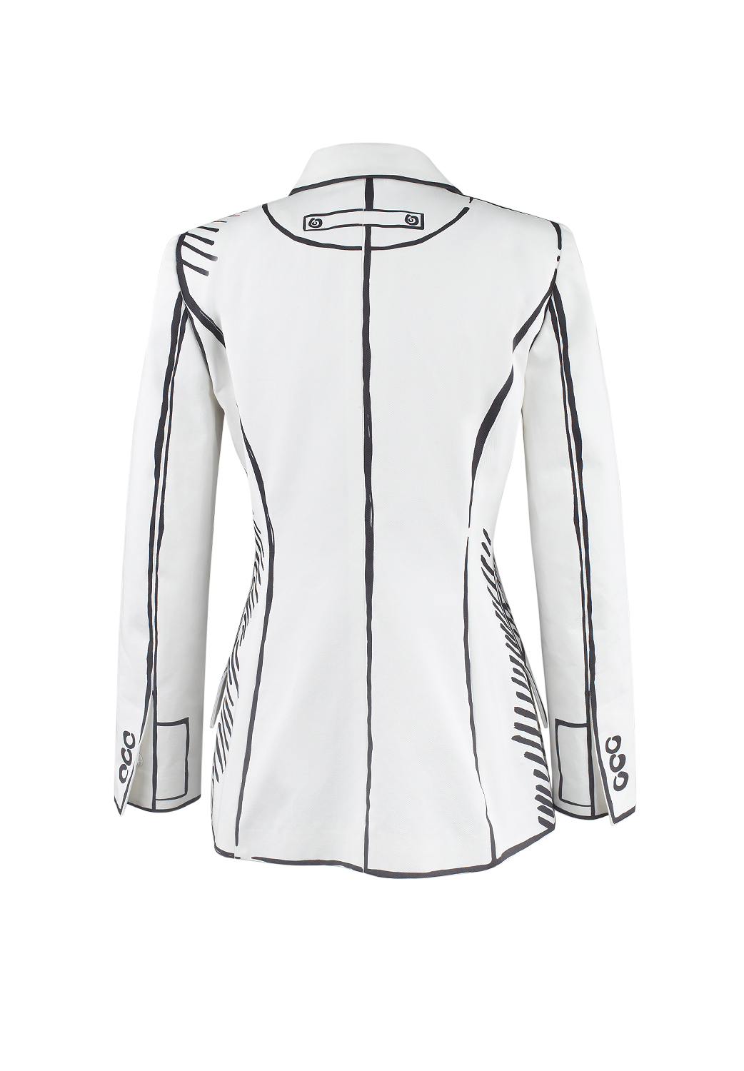 Белый Жакет Fendi с принтом