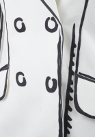 Белый Жакет Fendi с принтом