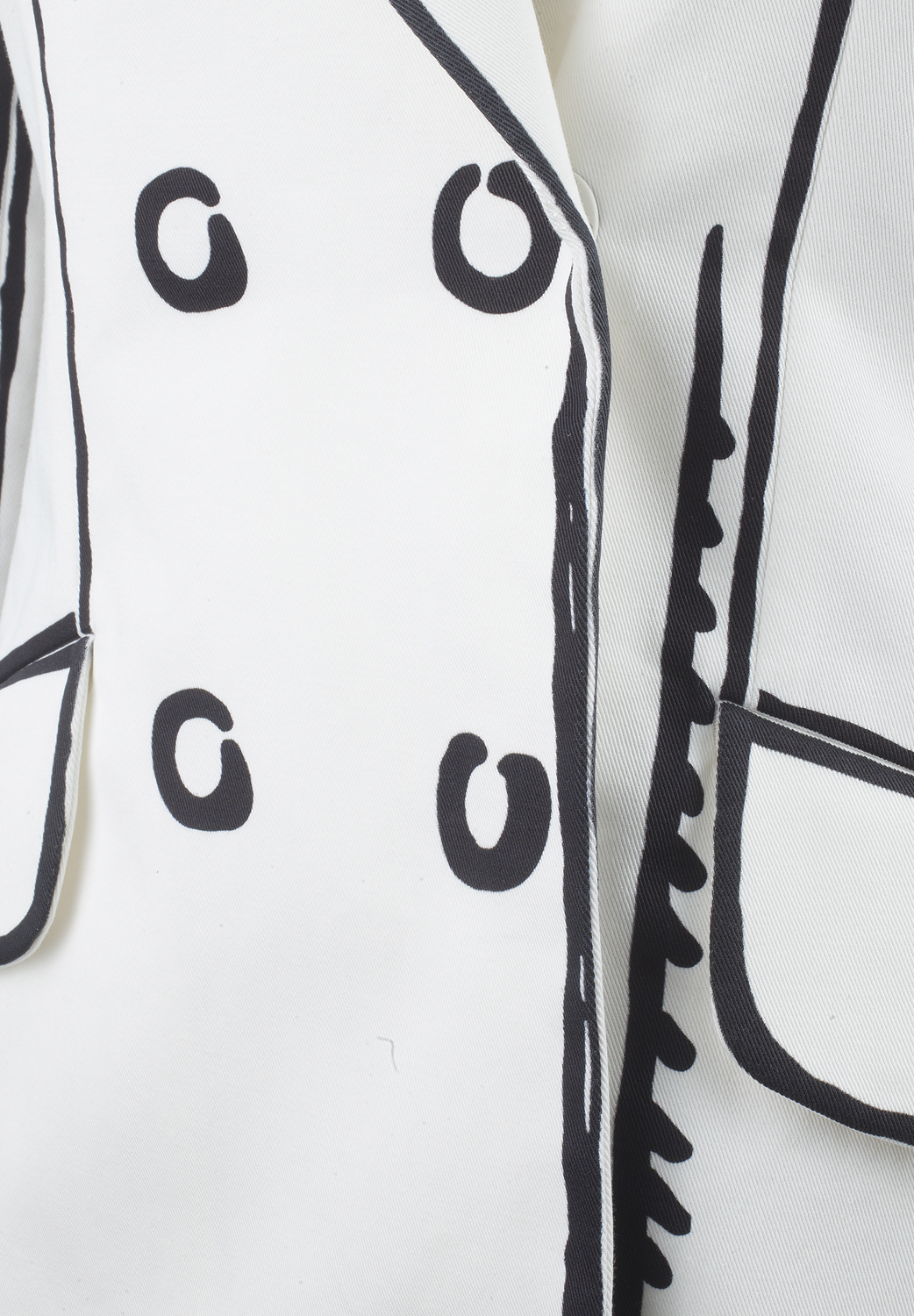 Белый Жакет Fendi с принтом