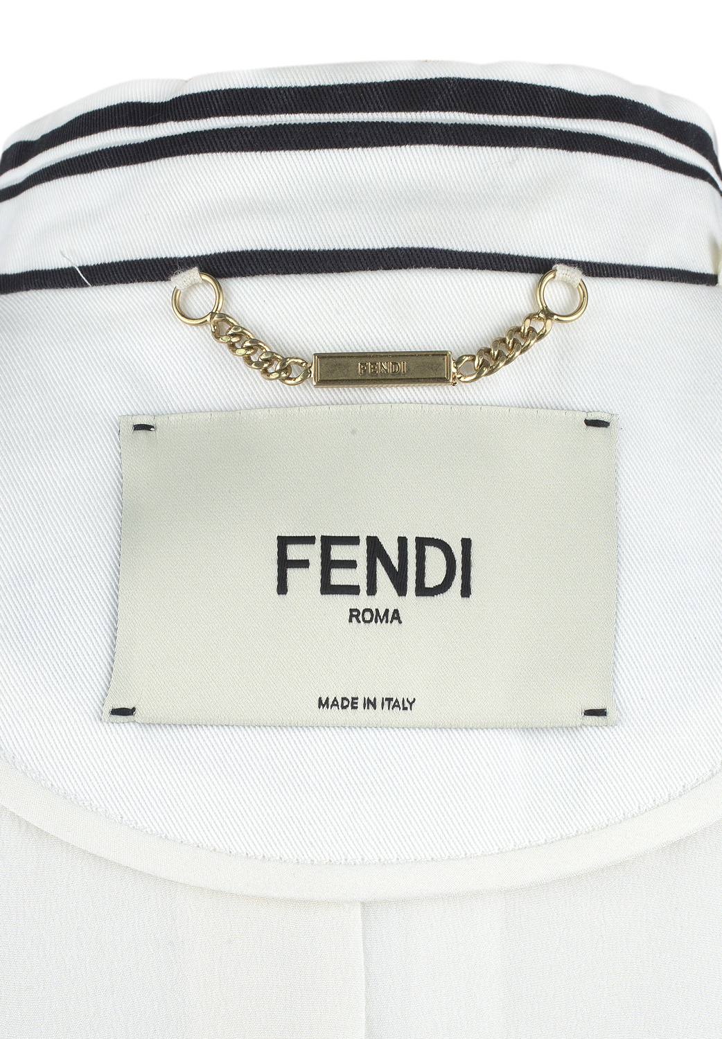 Белый Жакет Fendi с принтом