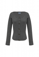 Серый кардиган Prada