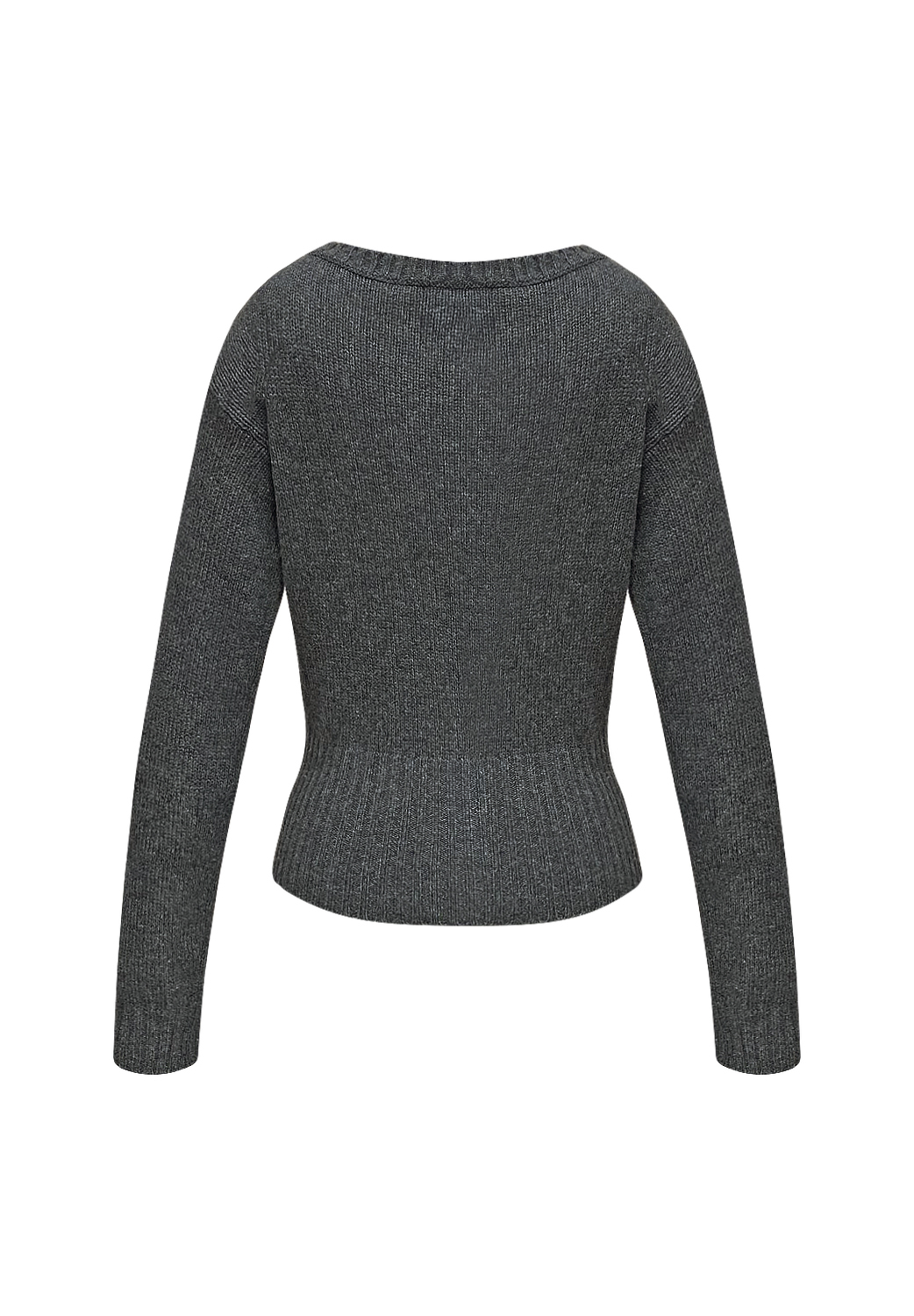 Серый кардиган Prada