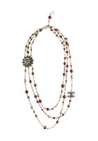 Колье Chanel с жемчугом и эмалью