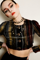 Колье Chanel с жемчугом и эмалью