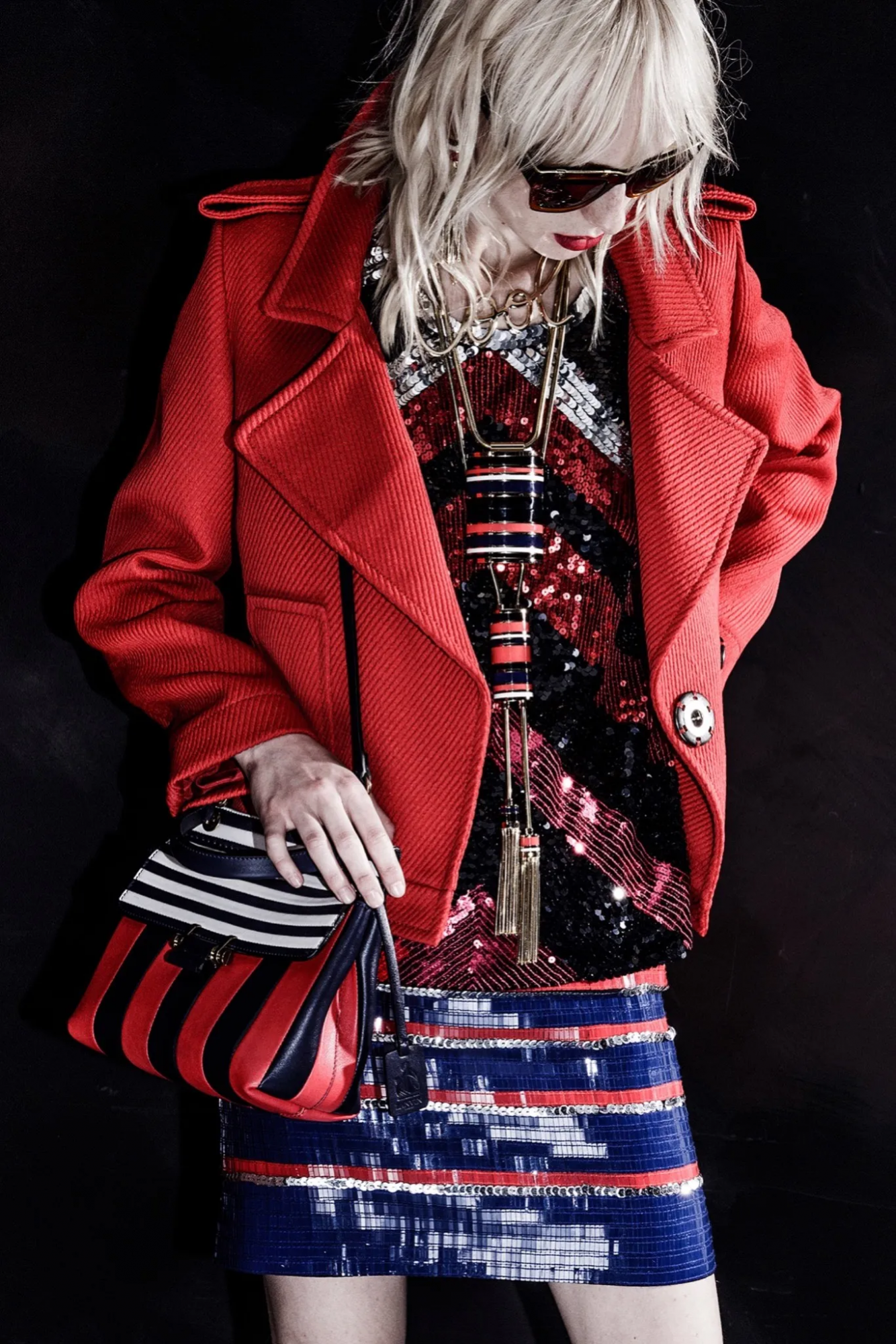 Мини платье Lanvin с пайетками