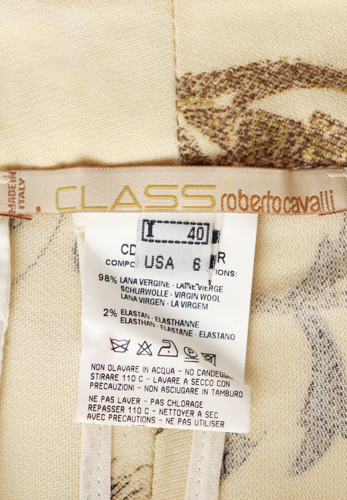 Брюки Roberto Cavalli с цветочным орнаментом