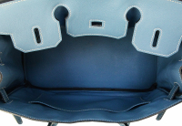 Голубая сумка Hermès Birkin 30 Swift