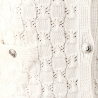 Хлопковый белый кардиган Chanel