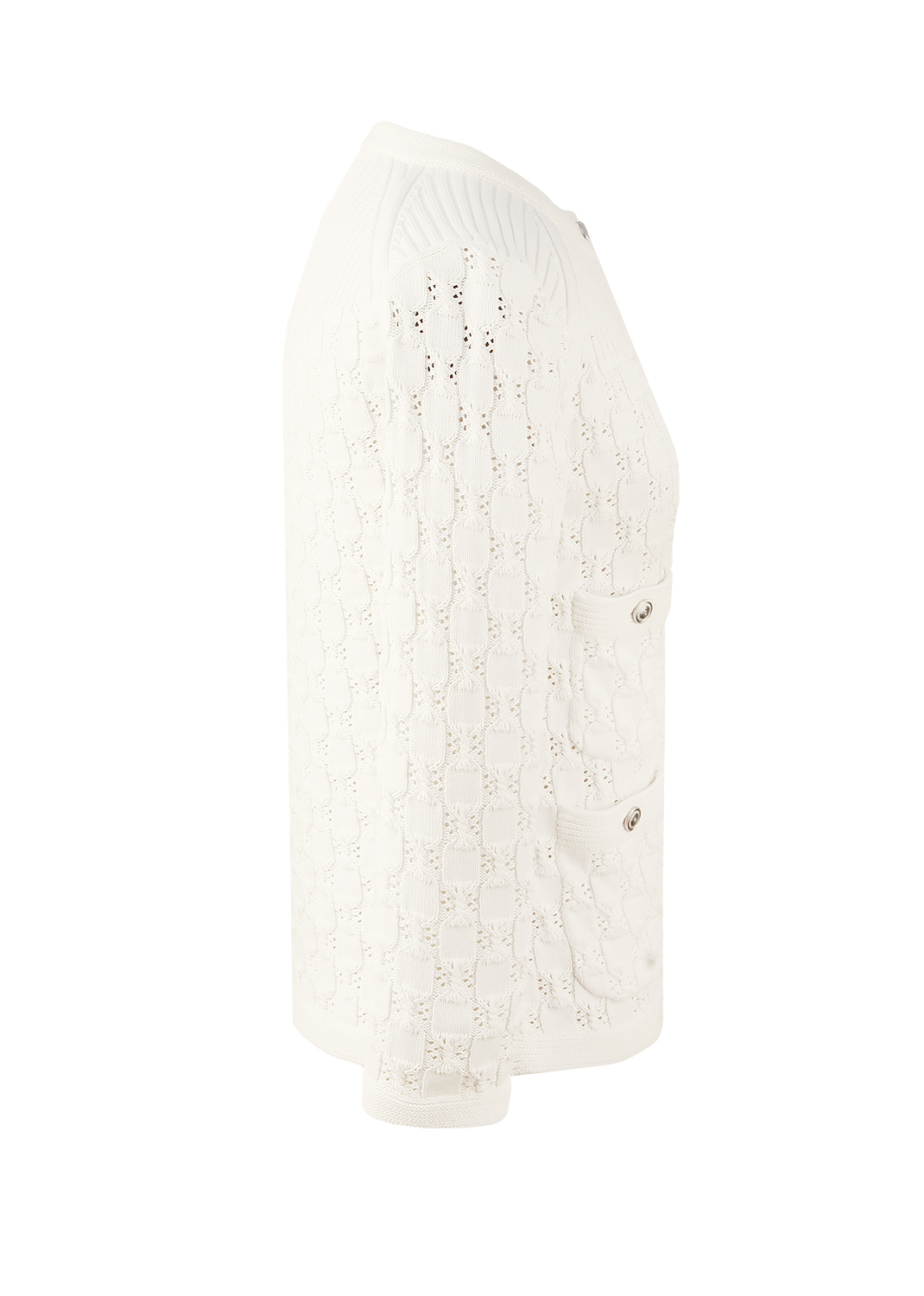 Хлопковый белый кардиган Chanel