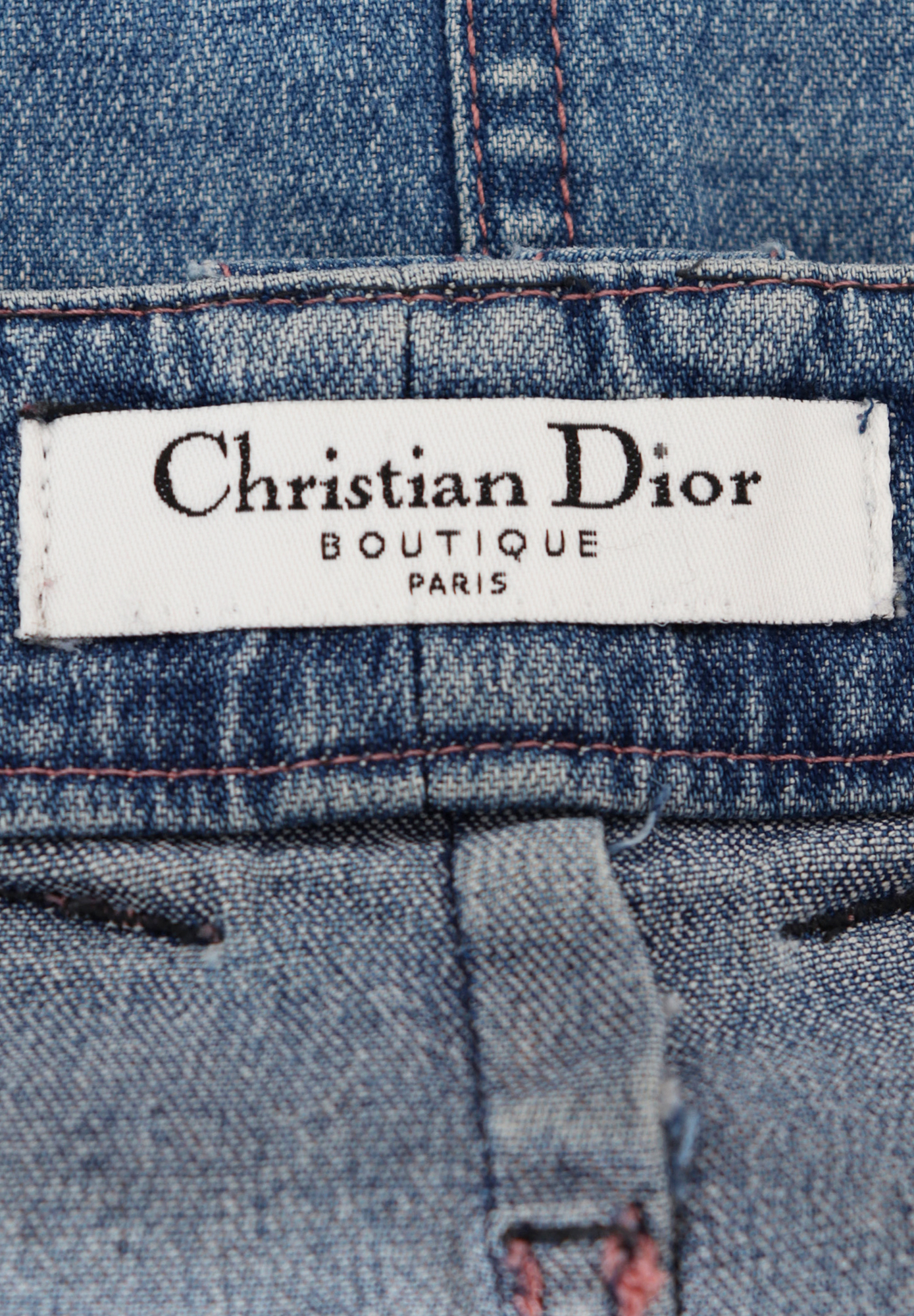 Джинсовая мини-юбка Christian Dior