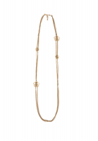 Золотистое колье Chanel с цветами