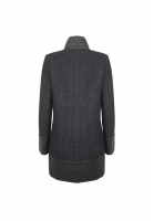 Удлиненный жакет Chanel с кожанными вставками 