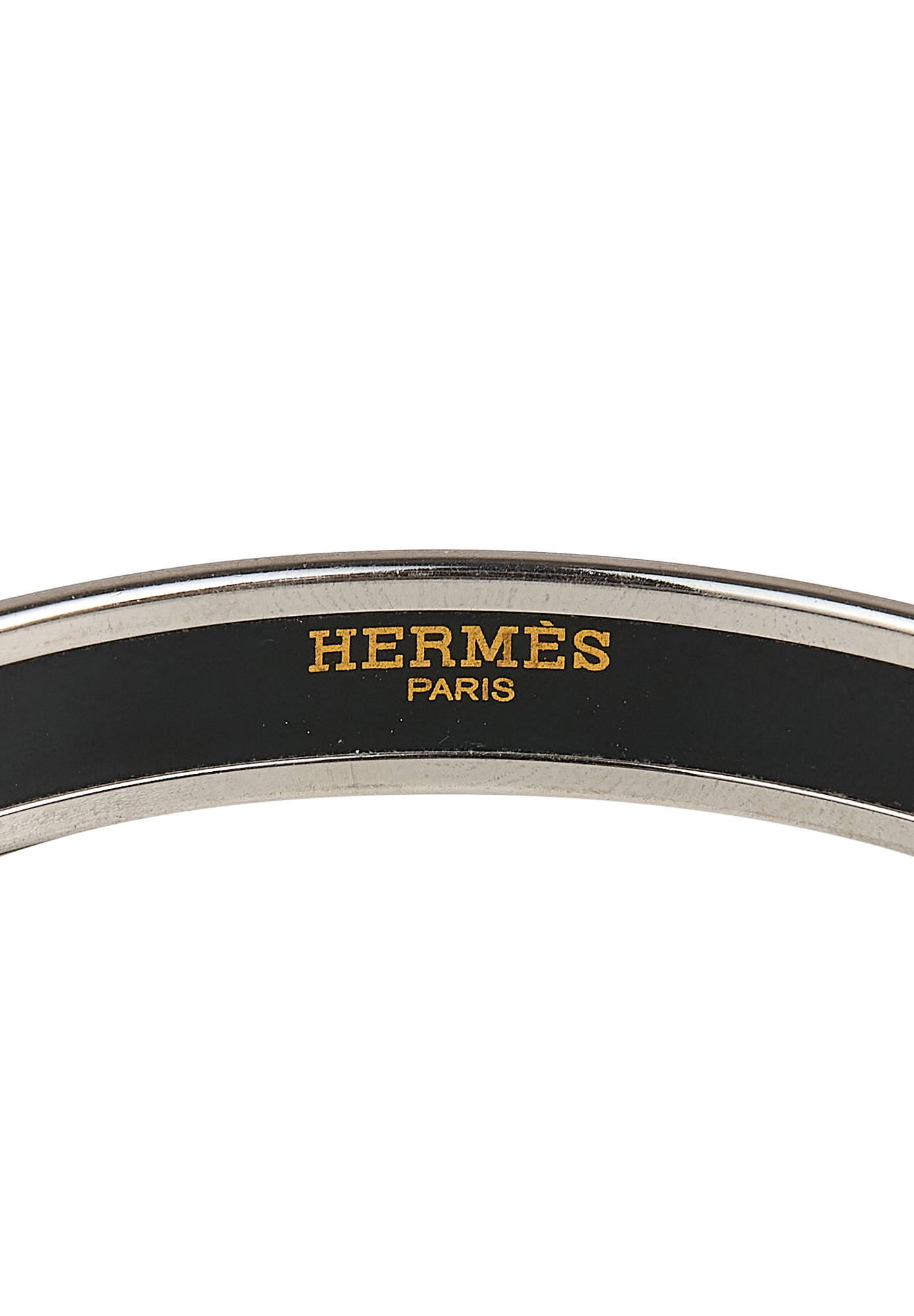 Браслет Hermès Calèche с белой эмалью