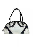 Черно-белая сумка Prada Bowling