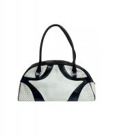 Черно-белая сумка Prada Bowling