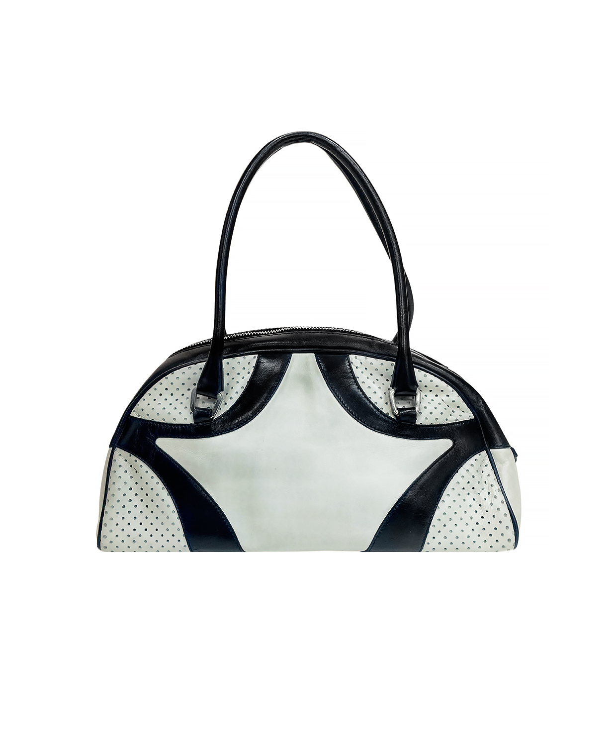 Черно-белая сумка Prada Bowling