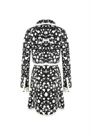 Чёрно-белый пятнистый костюм Chanel