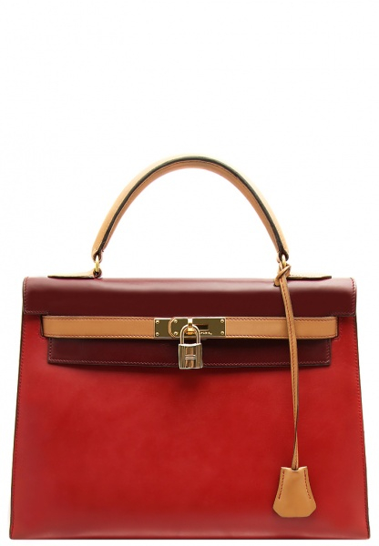 Трехцветная сумка Hermès Kelly 32