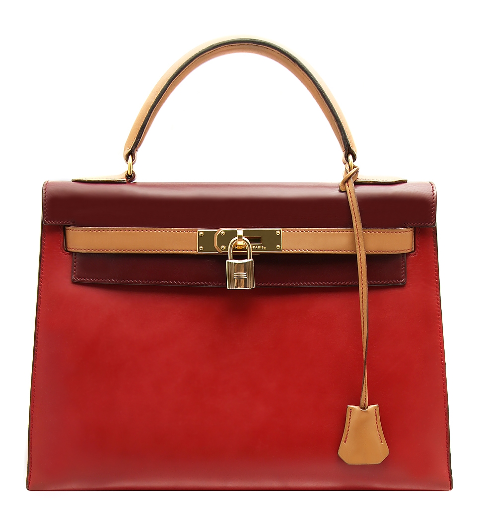 Трехцветная сумка Hermès Kelly 32