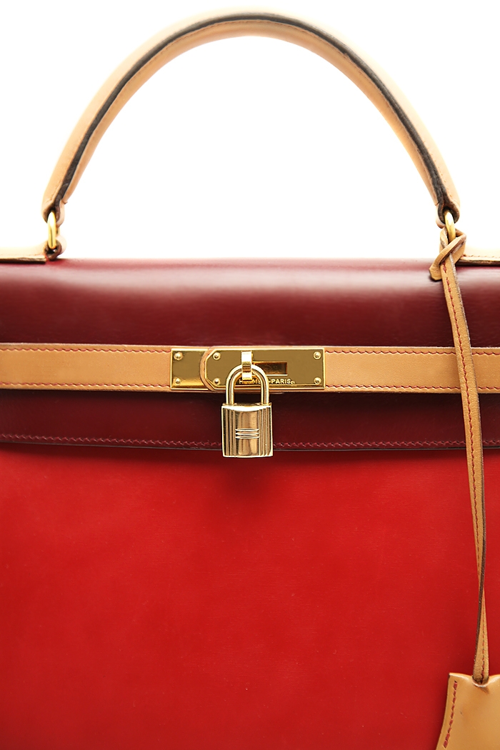 Трехцветная сумка Hermès Kelly 32