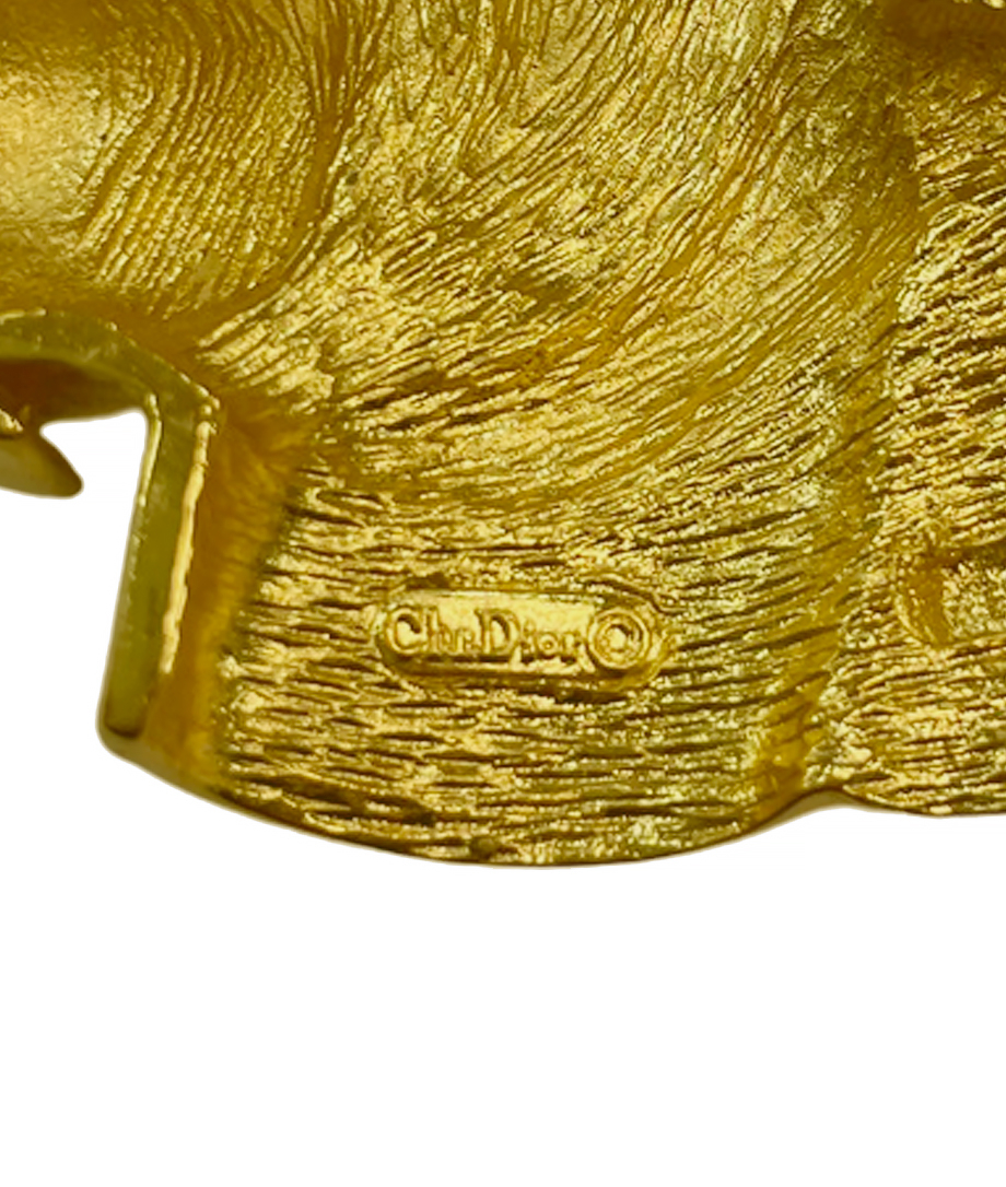 Брошь-попугай Christian Dior