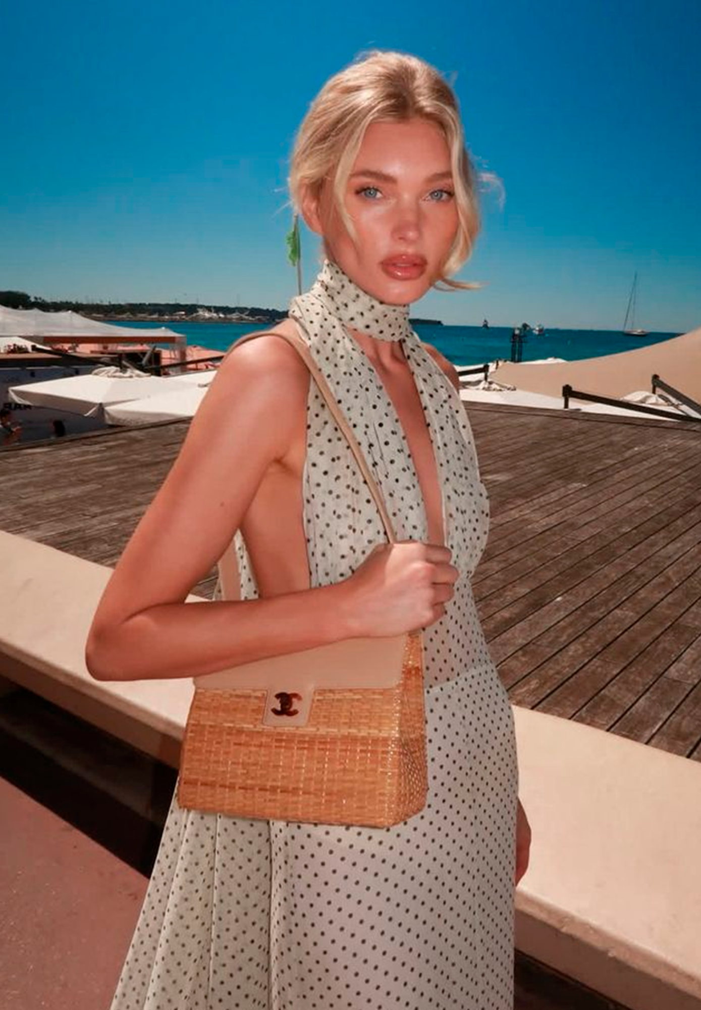 Соломенная сумка Chanel Wicker Flap