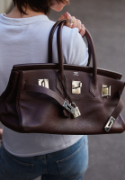 Сумка Hermès Birkin 42 JPG Shoulder Havane Clemence