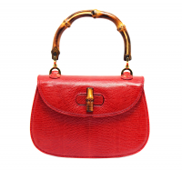 Сумка Gucci Bamboo из кожи рептилии