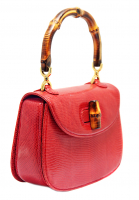Сумка Gucci Bamboo из кожи рептилии