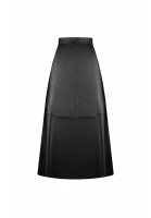 Черная кожаная юбка Valentino