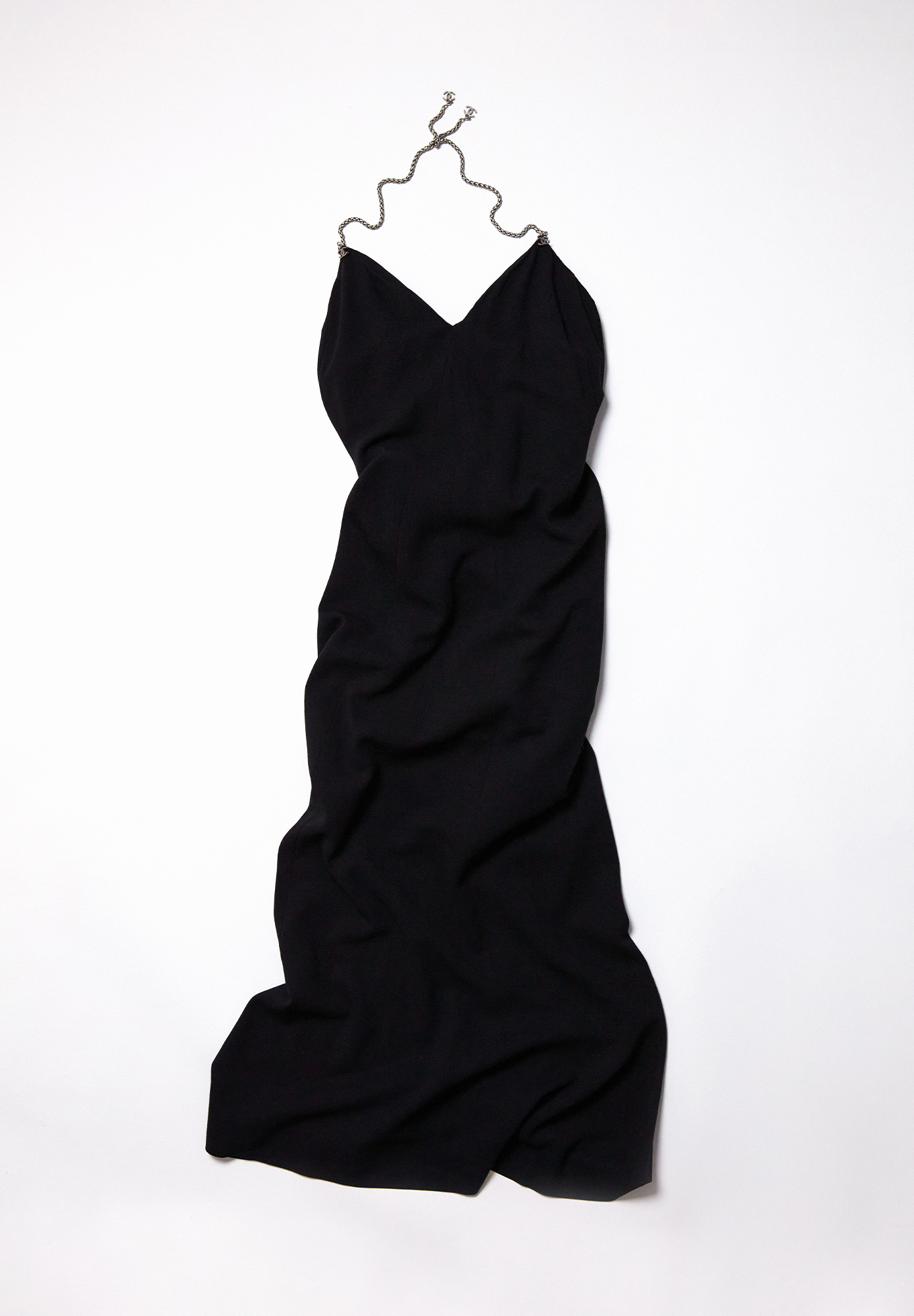 Вечернее платье Chanel с цепочкой