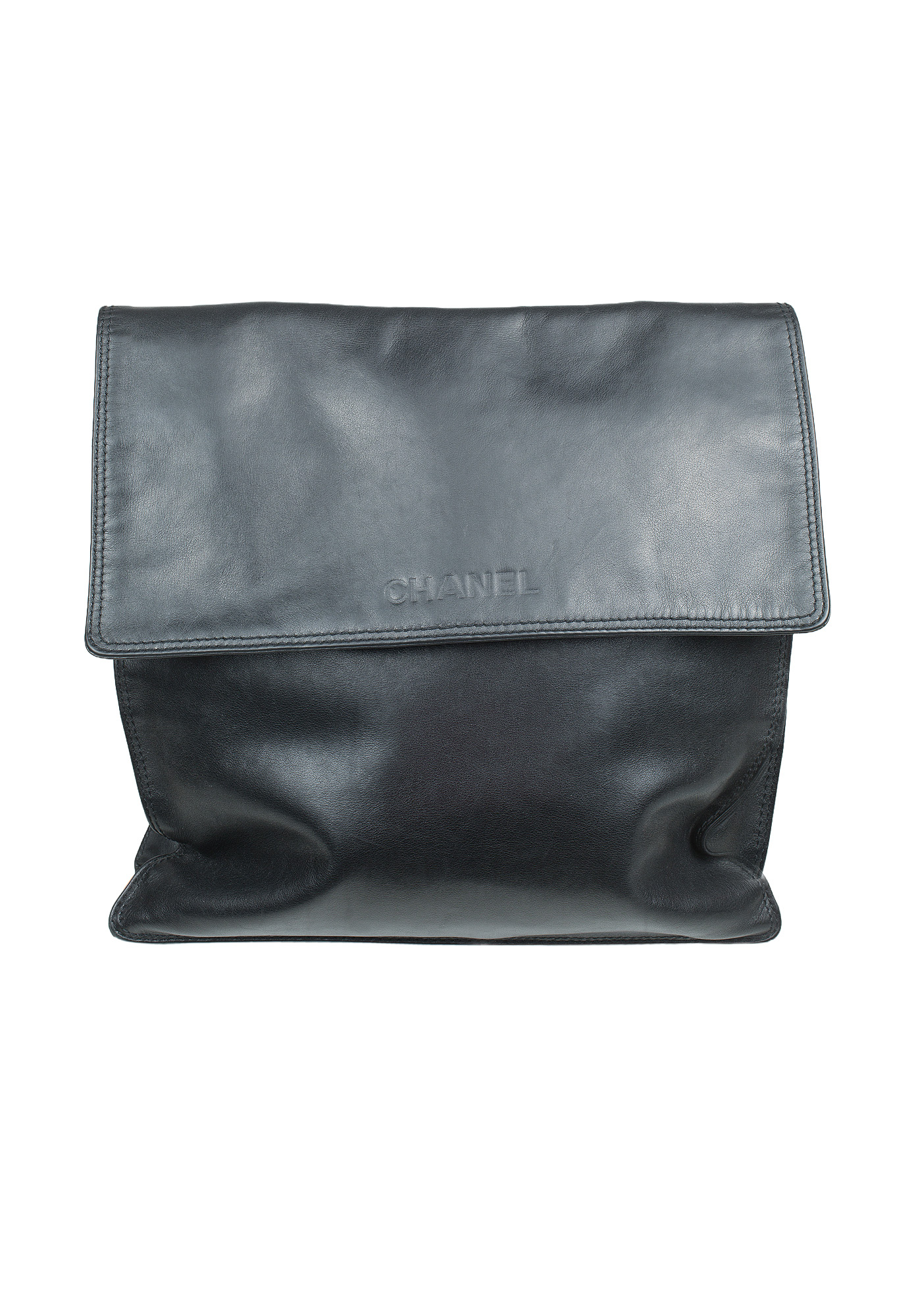 Черная сумка-мессенджер Chanel