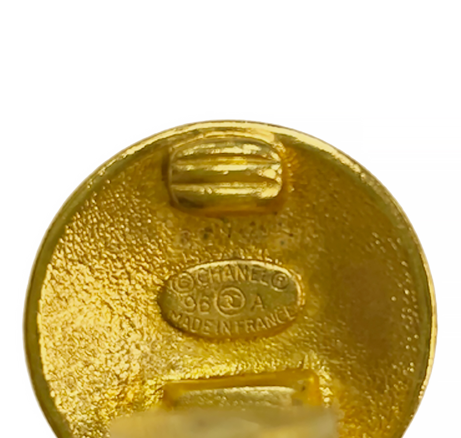 Клипсы с короной Chanel